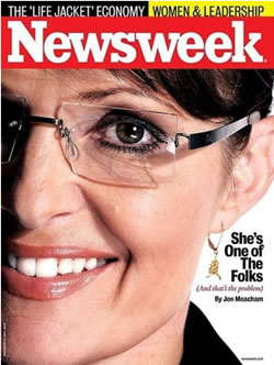 Sarah Palin on the cover of Newsweek