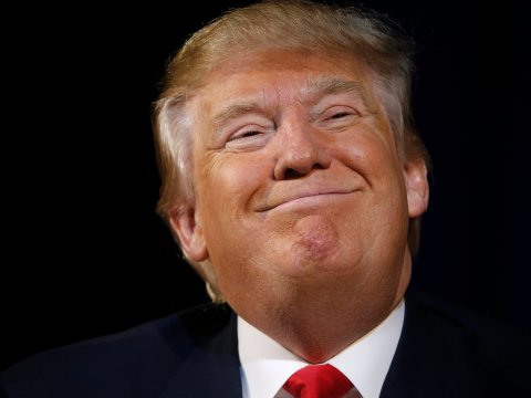 Donald Trump smug smile